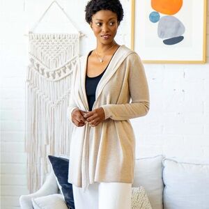 Alpine Cashmere Casual Hoodie Cardigan